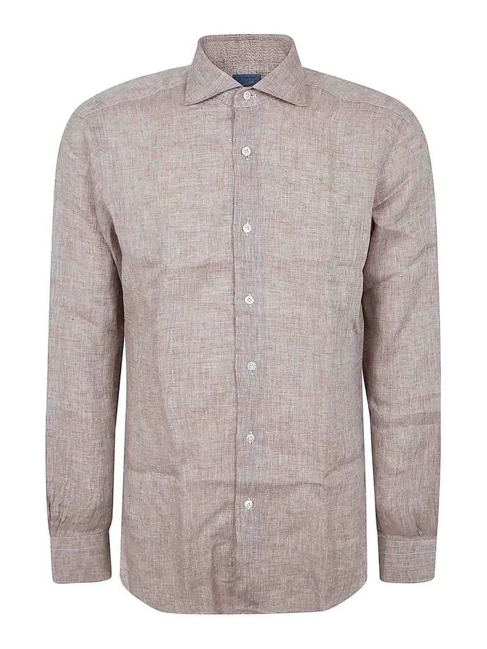 Barba Camicia al collo Marrone