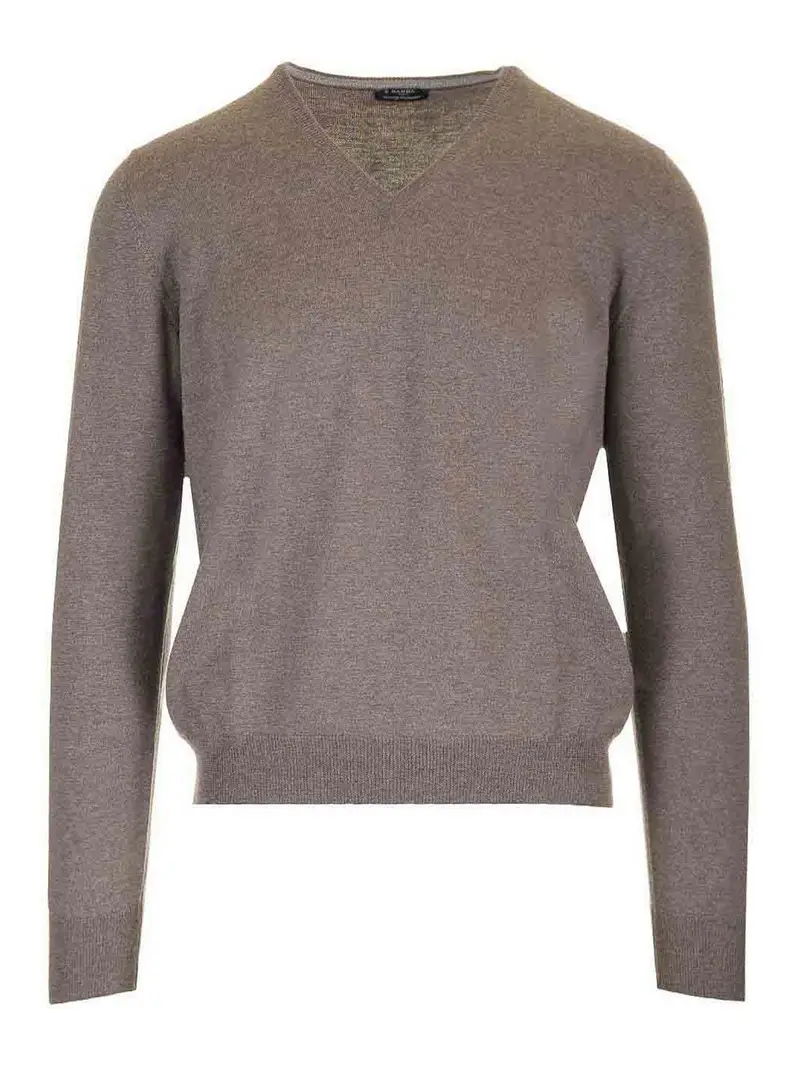 Barba Maglione di lana merino Beige
