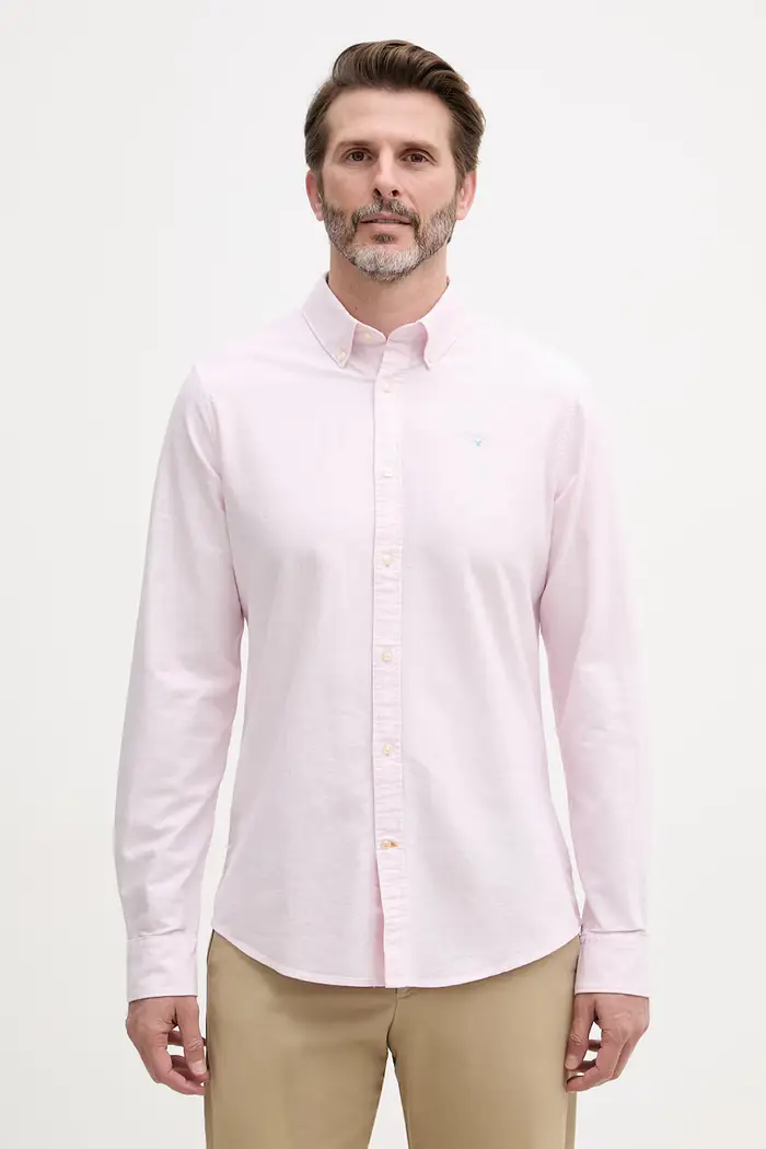 camicia da uomo in cotone Striped Oxtown Tailored Shirt Rosa