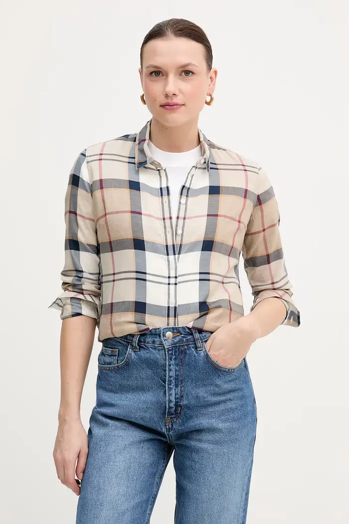 camicia in cotone BRENDON Marrone