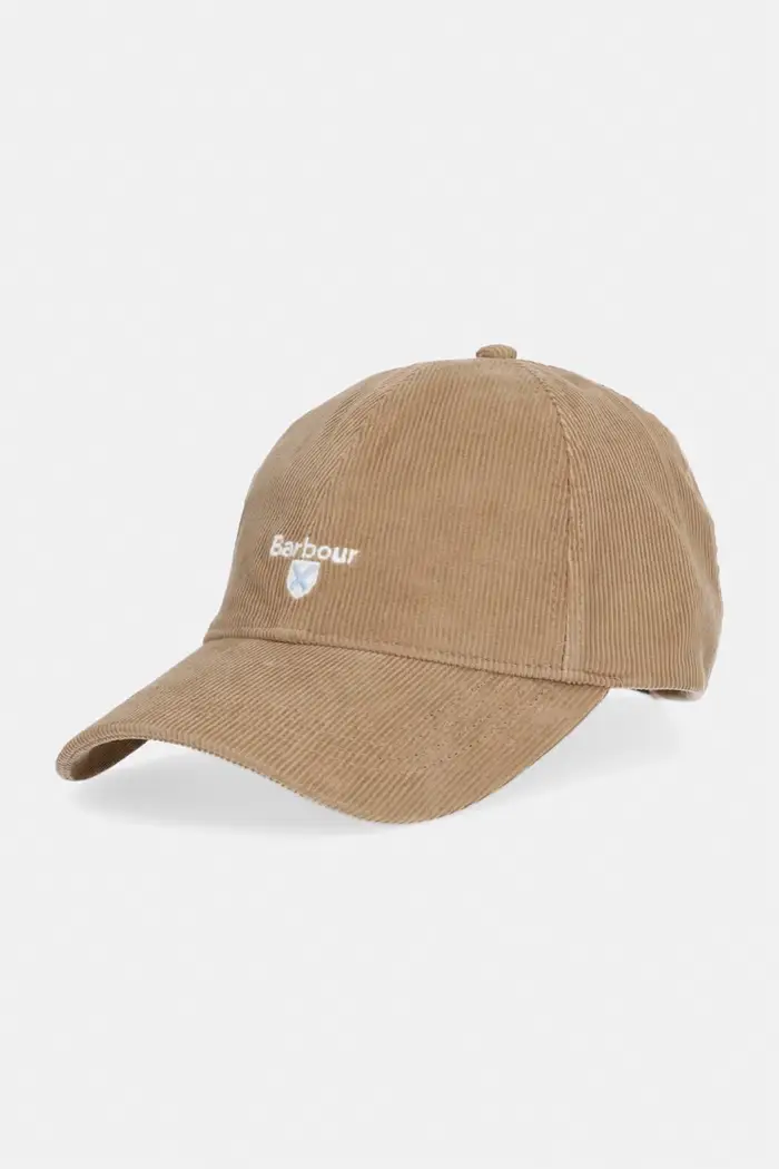 Barbour cappello da baseball da uomo in cotone Bayfield Marrone