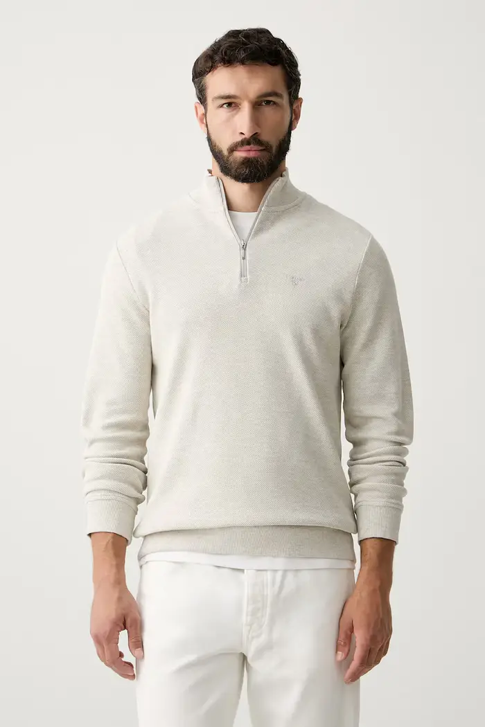 Barbour felpa da uomo in cotone Ravensworth Beige
