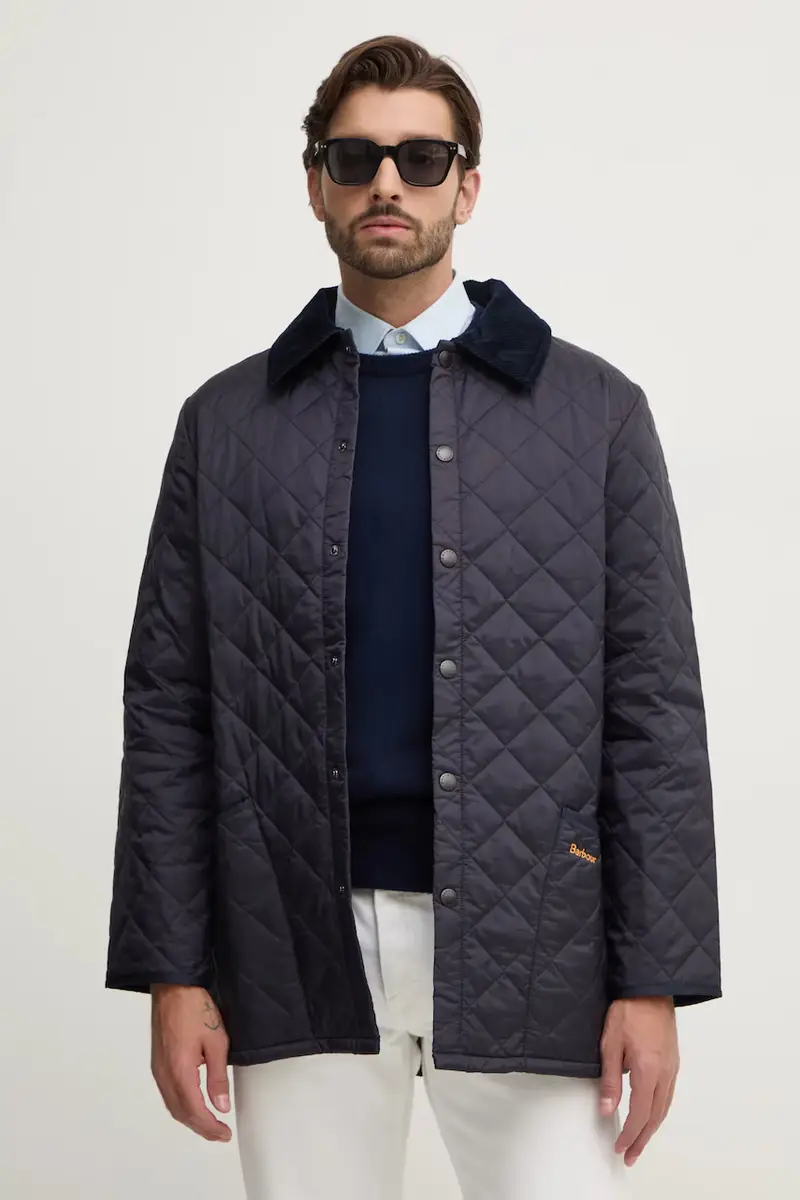 Barbour giacca le Quilt uomo colore blu navy MQU0001