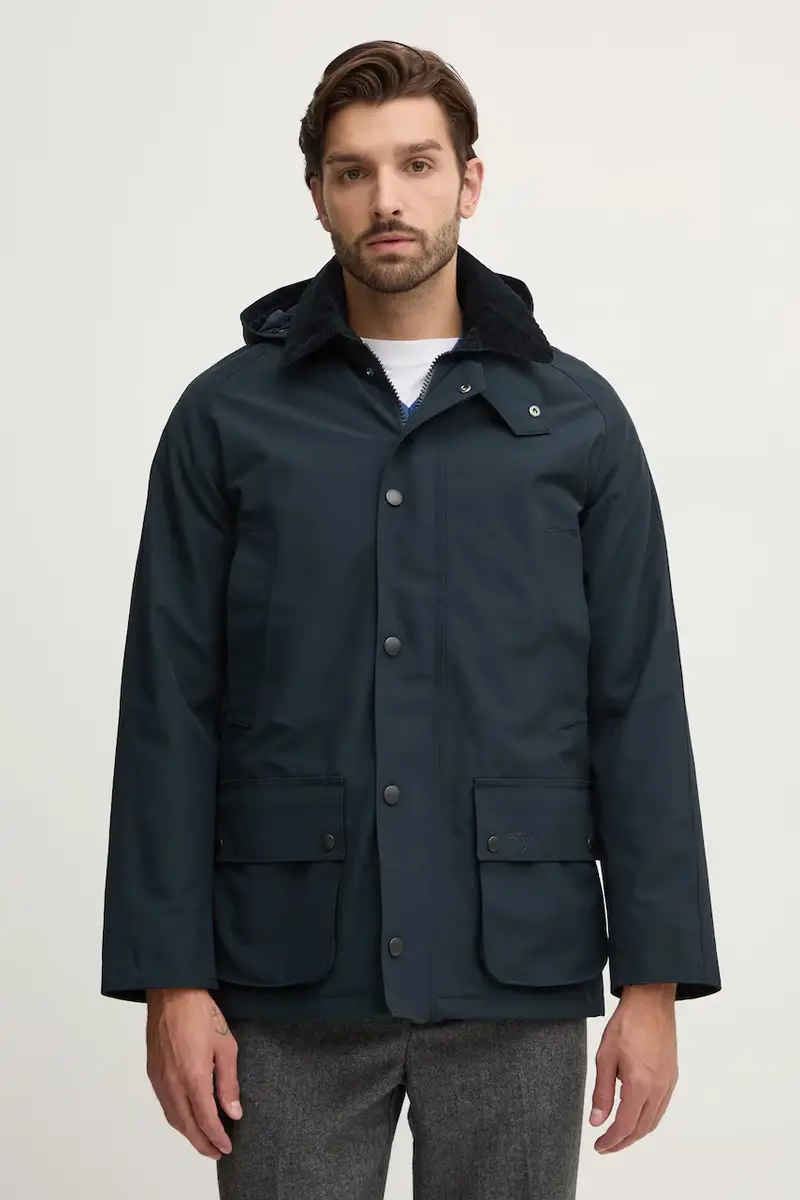 Barbour giacca Winter Ashby Jacket uomo colore blu navy MWB1001