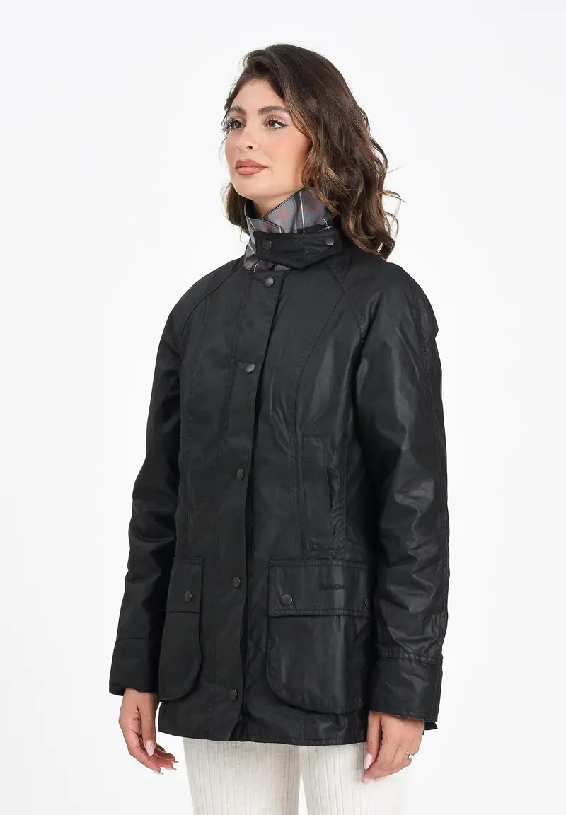 Barbour Giubbotto Beadnell nero da donna