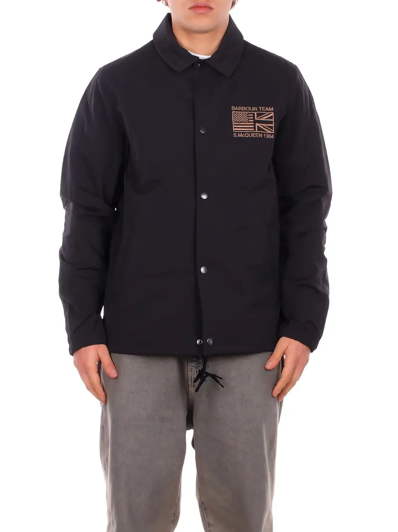 BARBOUR Giubbotto Uomo Black Coach jacket casual outerwear