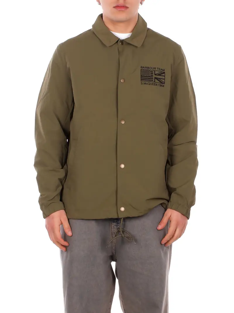 BARBOUR Giubbotto Uomo Olive Coach jacket casual outerwear