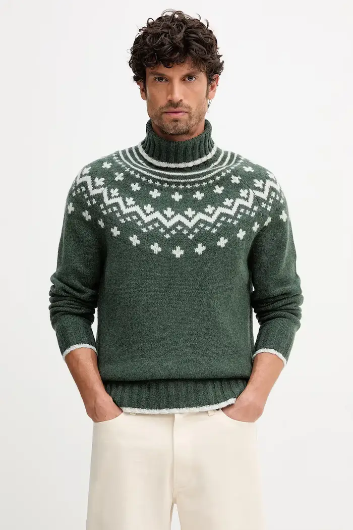 Barbour maglione in lana HEWTON Verde