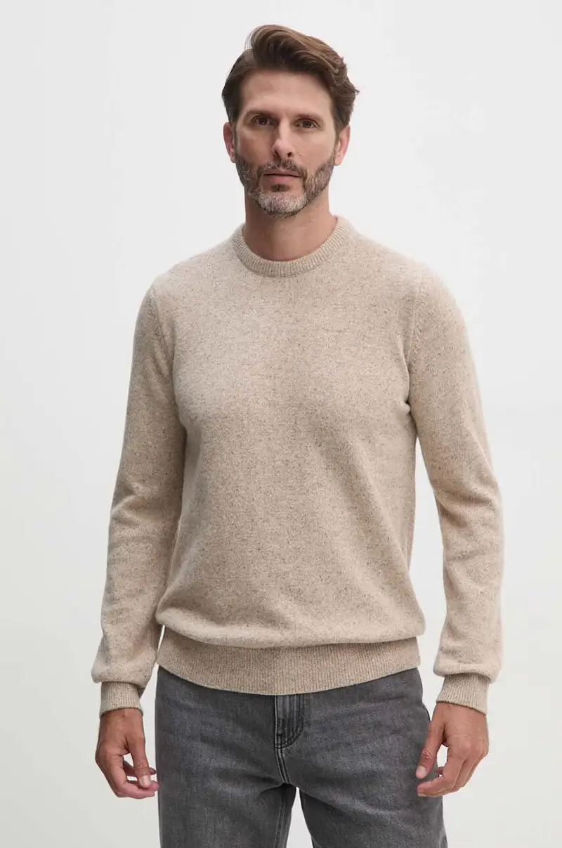 Barbour maglione in lana uomo colore beige