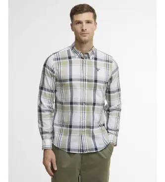Barbour per uomo MSH5295 Camicia verde Kidd, Casual, Cotone, Manica lunga