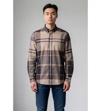 Barbour per uomo MSH5382 Camicia beige Bearpark, Casual, Cotone, Manica lunga