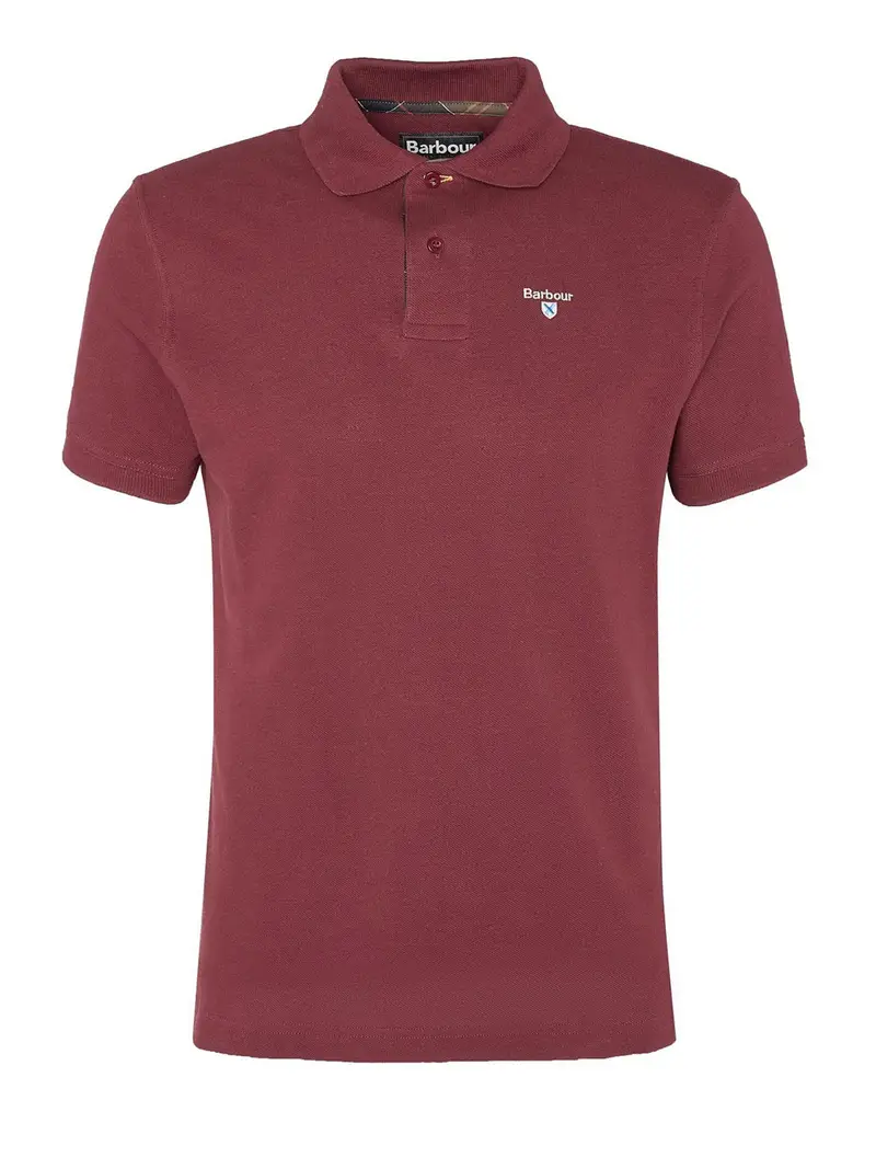 Barbour Polo Uomo Bordeaux 2492052