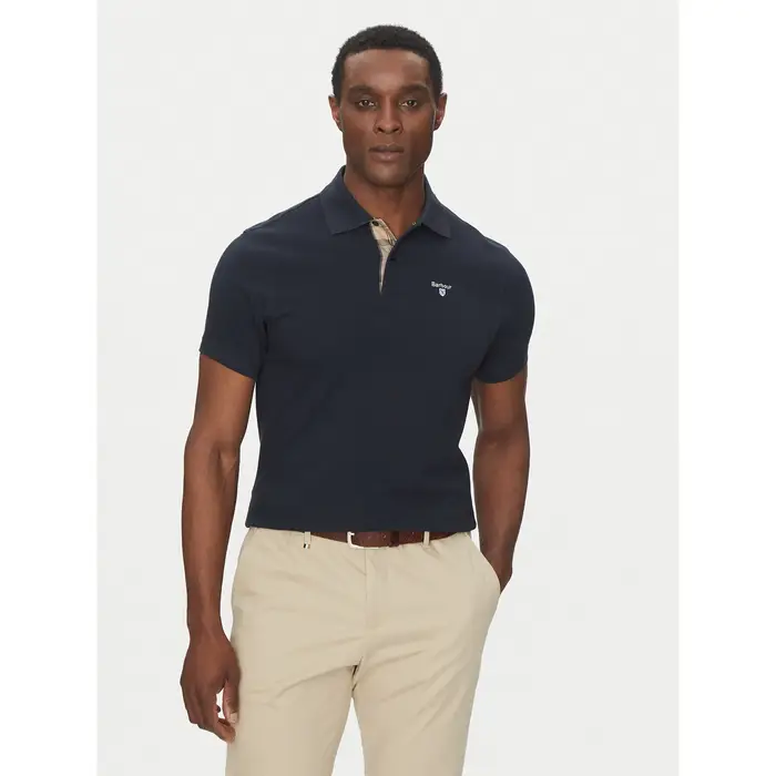 Polo Tartan MML0012NY31 Blu scuro Tailored Fit