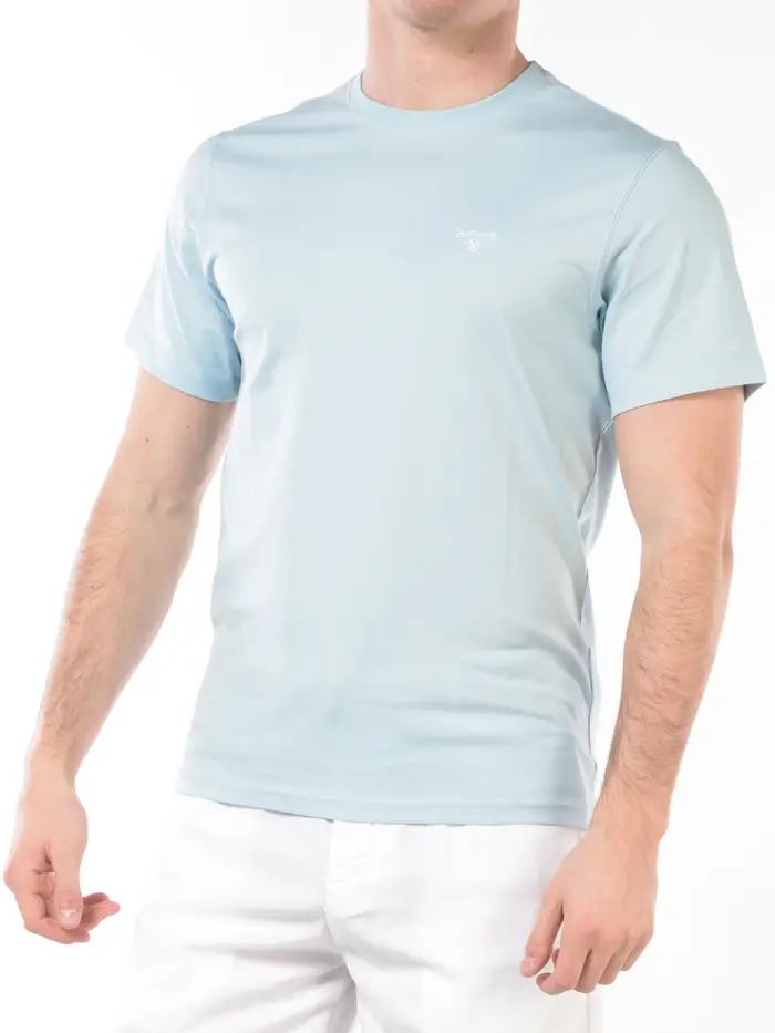 t Shirt da uomo Barbour Tailored Fit con logo TURCHESE
