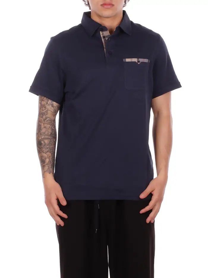 Barbour T-shirt e Polo Blu Blu Blu e verdi