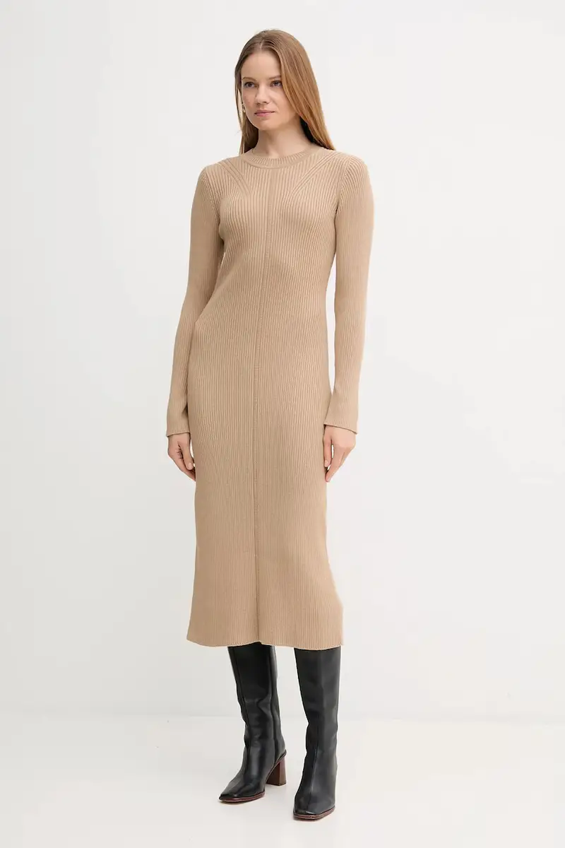 Barbour vestito in cotone ANASTASIA colore verde LDR0936