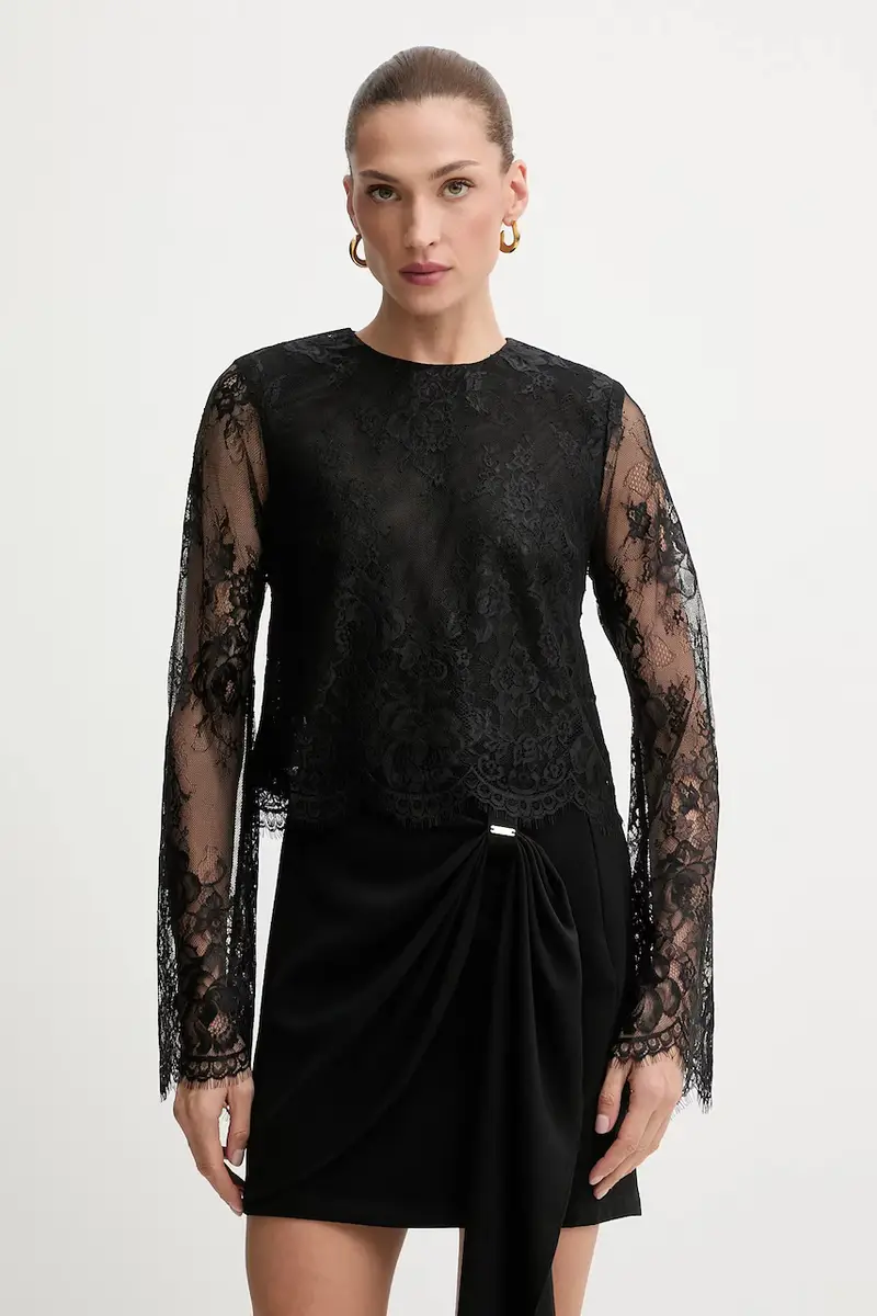 bardot camicetta donna colore nero 60127TB