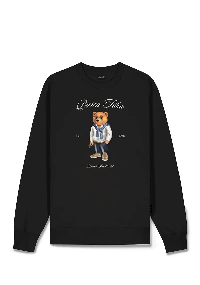 Baron Filou Felpa Uomo Black
