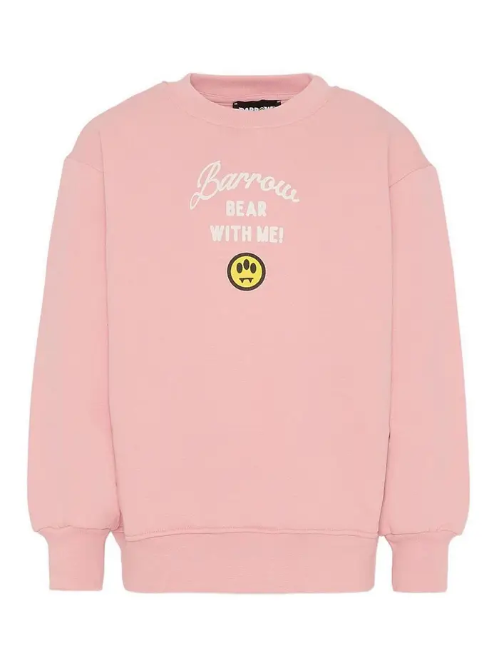 Barrow Felpa Con Logo Color Carne E Neutri