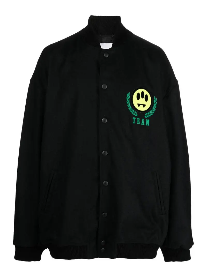 Giacca con grafica Nero