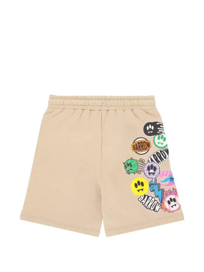 Shorts con applicazioni multicolore Sabbia miniatura 3