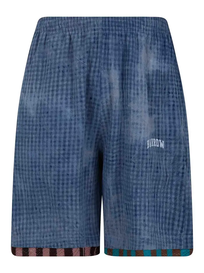 Pantaloncini in chambray unisex Blu