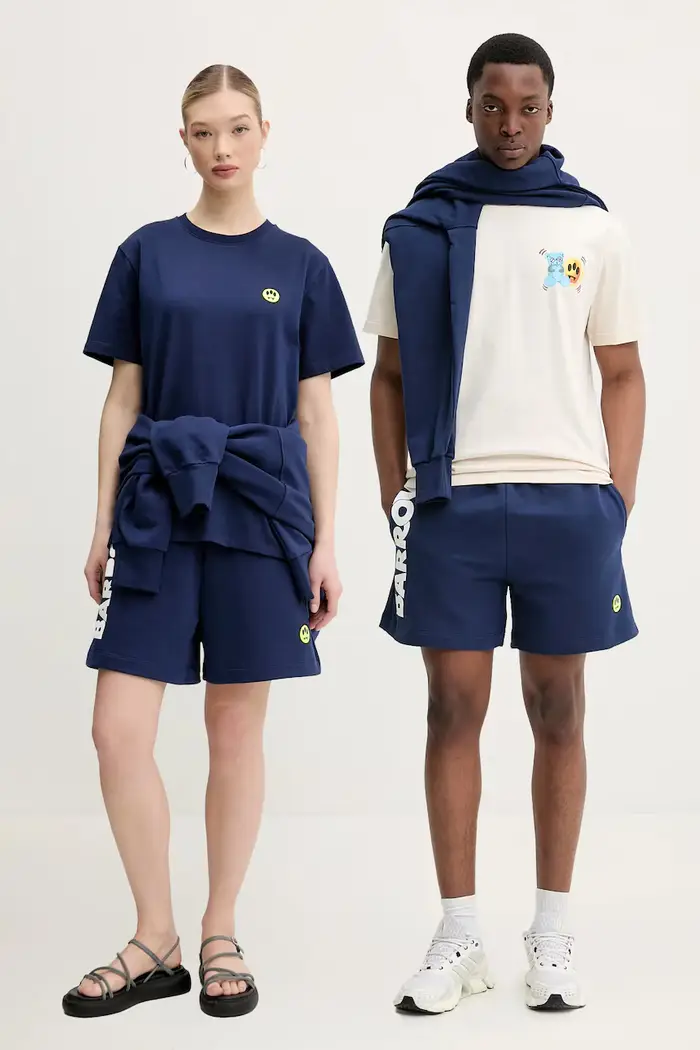 Barrow pantaloncini in cotone Blu navy