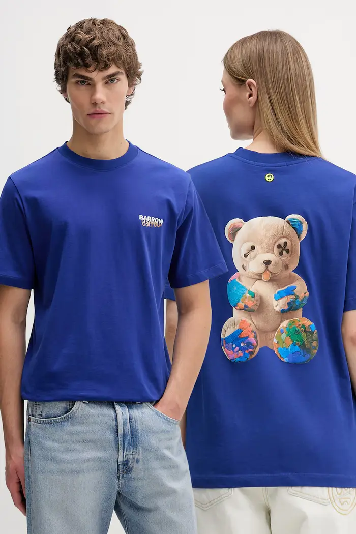 Barrow t-shirt in cotone Blu navy