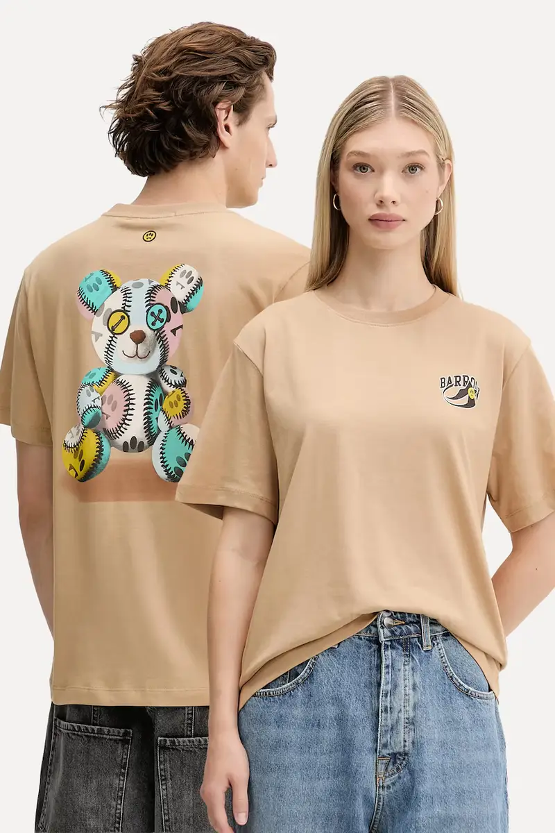 Barrow t-shirt in cotone colore verde F5BWUATH053