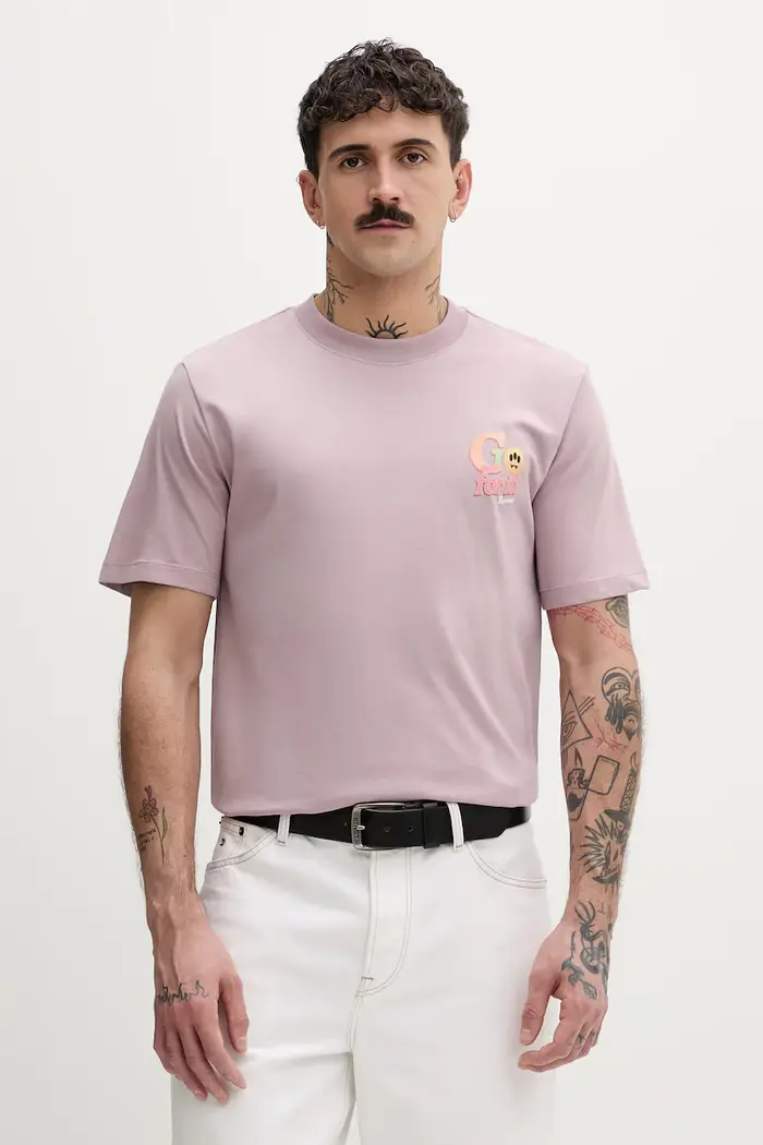 Barrow T-shirt in cotone Violetto