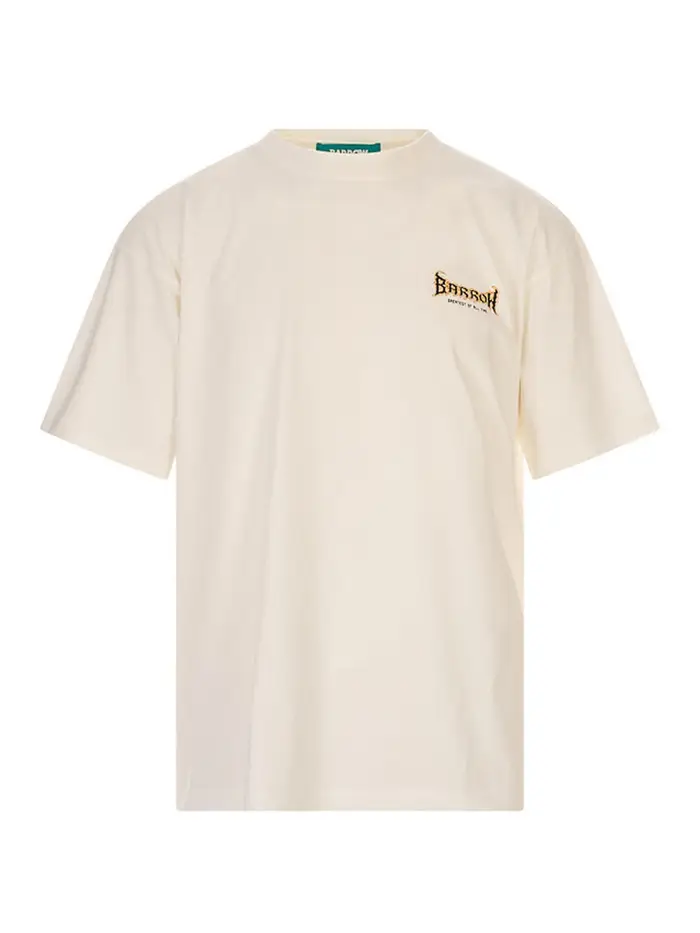 Barrow T-shirt in jersey unisex Bianco
