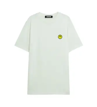Barrow unisex S5BWUATH087 Maglietta bianca semplice, Bianco, Casual, Cotone, Manica corta