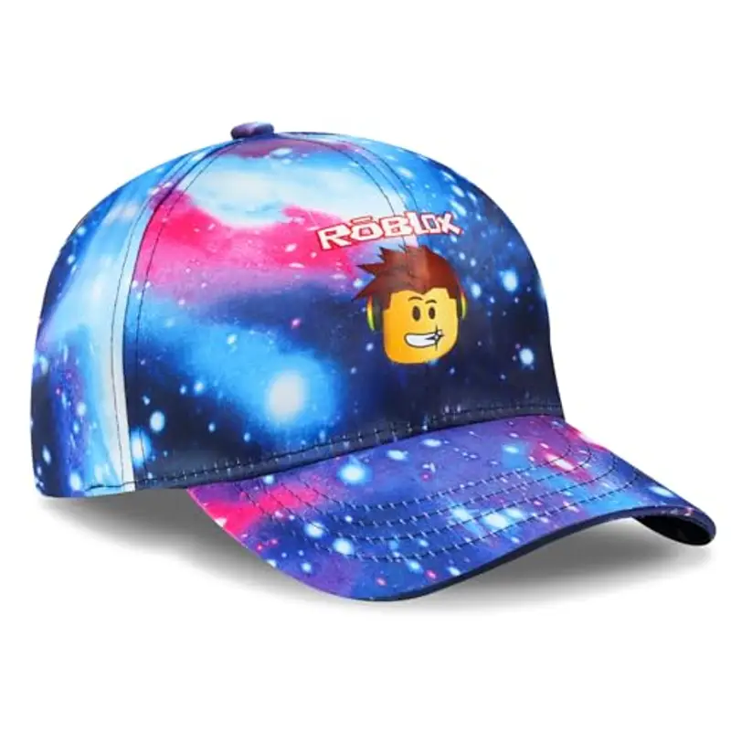 SolWonder Baseball Casquette Roblox, Roblox Cartoon Berretto da Baseball, Berretto per Bambini a Tesa Piatta, Cartone Sole di Cappello,