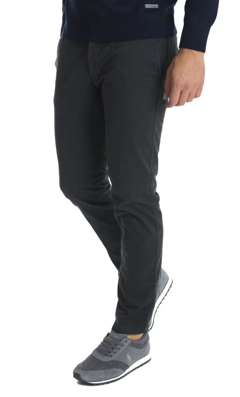 Basicon Pantaloni tasche america stampati regular, colore grigio