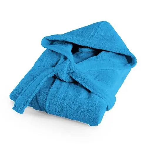 Bassetti Morbido Accappatoio 400 gr con Cappuccio 100% Cotone Uomo Donna Spugna Taglie Forti - ITALY Designed