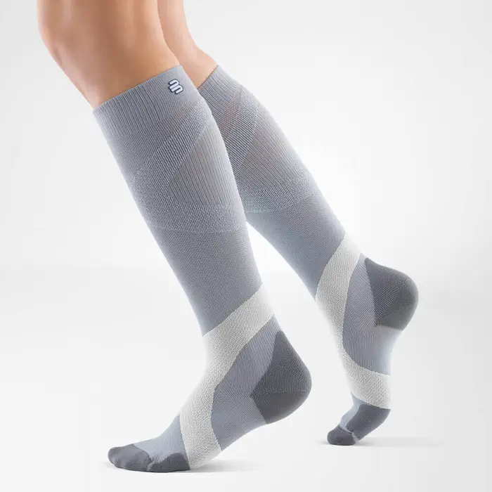 Bauerfeind Training Calzini Sportivi Long 41 46 Silver Polar