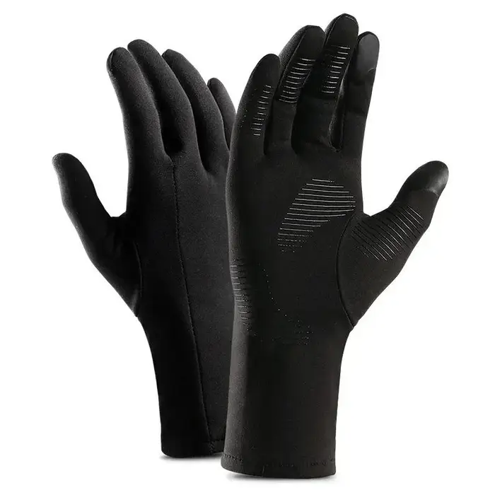 Autunno Inverno Freddo Guanti da Corsa Antivento Antiscivolo Mantieni Caldo Touch Screen Sport all Aperto Guanti da Ciclismo Uomo e Donna XL nero