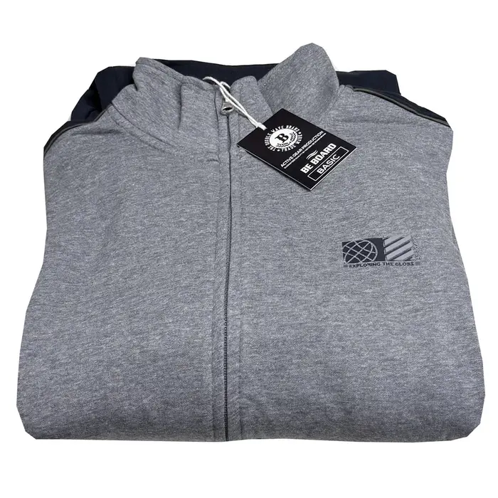 Be Board Tuta aperta senza cappuccio in felpa 54t9431 uomo army blu