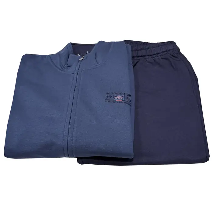 Be Board Tuta aperta senza cappuccio in felpa 54t9434 uomo antracite melange nero