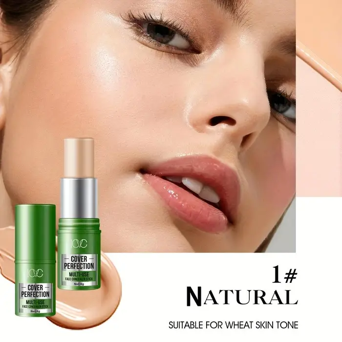 Correttore in stick a copertura totale con finitura opaca naturale Fondotinta in stick impermeabile per una base impeccabile che copre efficacemente occhiaie e macchie 01