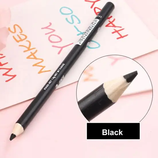 Matita per eyeliner Matita per sopracciglia Matita per eyeliner funzionale ad alta pigmentazione a lunga tenuta Matita per sopracciglia Trucco per occhi nero