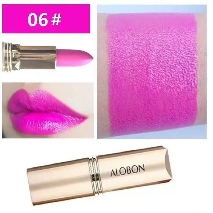 Beauty Every Day Rossetto Impermeabile Rossetti rossi a lunga durata Resistente rosa Stick per labbra Velluto Lipstic Cosmetico Ragazza