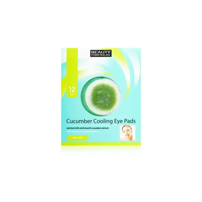 Beauty formulas Cetriolo Rinfrescante Per Una Pelle Pulita Maschera Rigenerante Per Gli Occhi 12 Pz