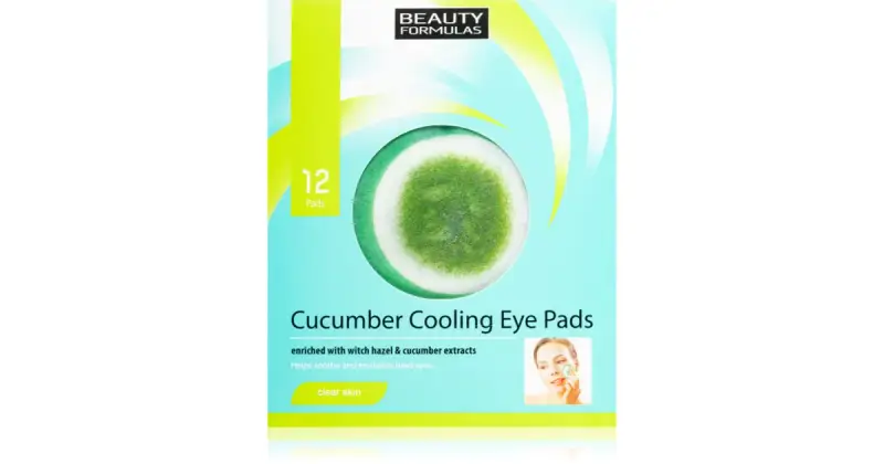 Beauty formulas Cetriolo Rinfrescante Per Una Pelle Pulita Maschera Rigenerante Per Gli Occhi 12 Pz