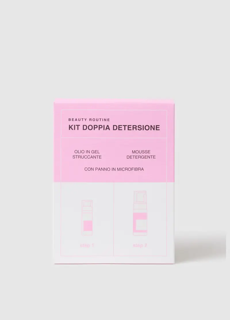 BEAUTY ROUTINE, Kit Doppia Detersione Beauty Routine, Donna, Rosa, Taglia: FASUL