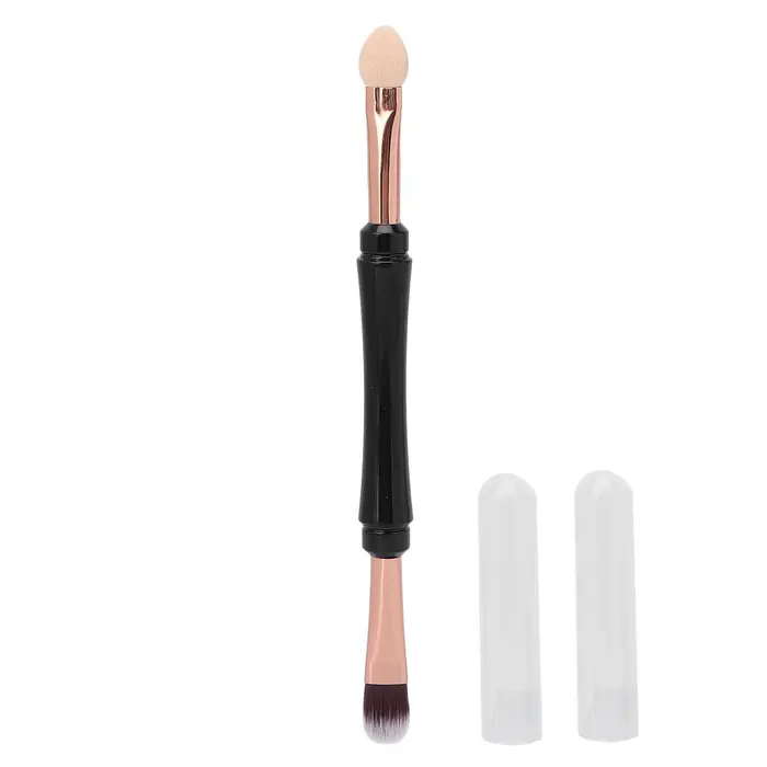 Pennello Ombretto Doppio Professionale Pennello con Spugnetta per Trucco Occhi per Principianti
