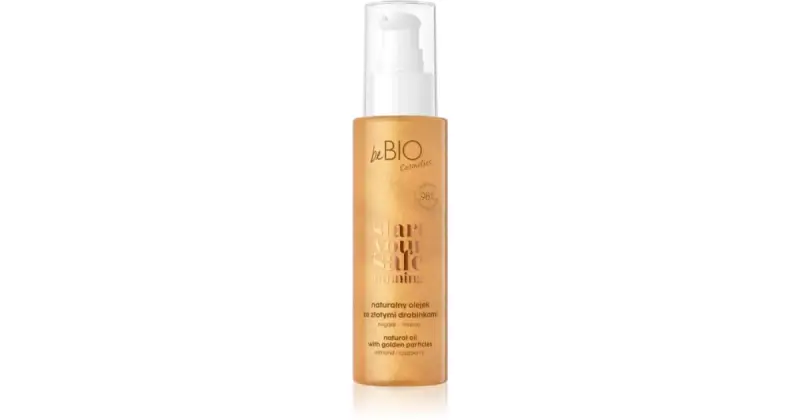 Bebio Safe Olio Corpo Nutriente Abbronzante Con Glitter 100 Ml
