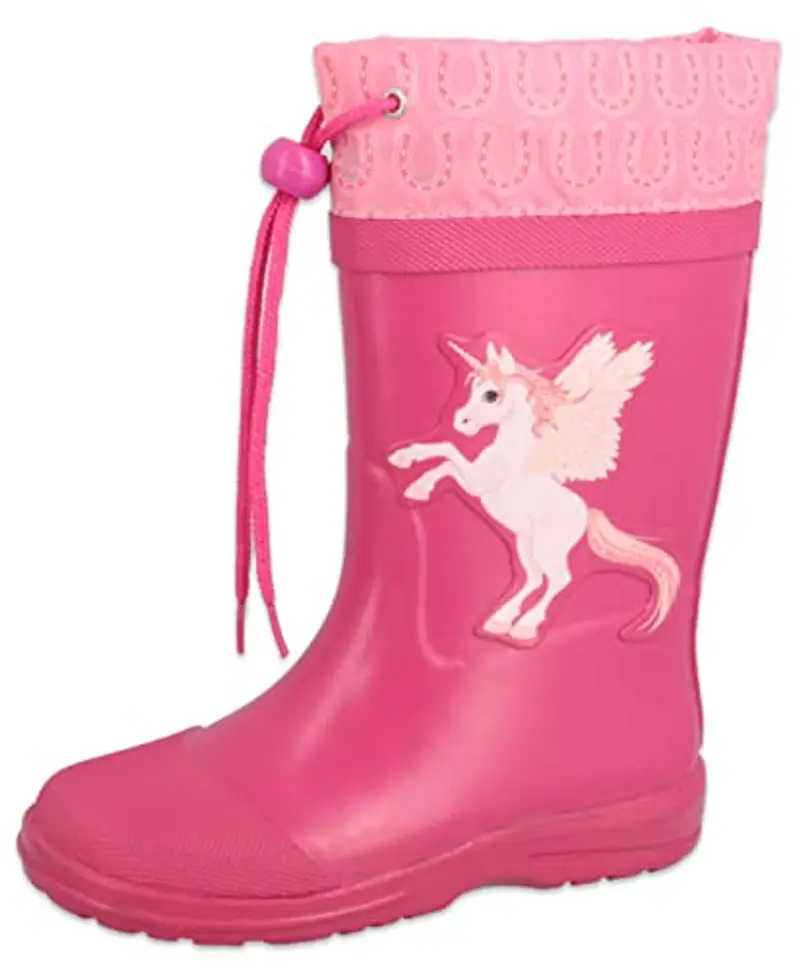 Beck Unicorn, Stivali Di Gomma Bambine E Ragazze, Rosa (Pink), 35 EU