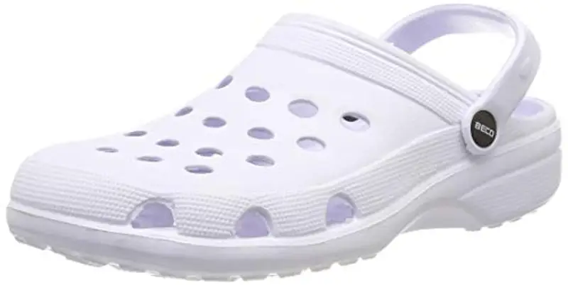 Beco Damen Clogs Leichte Badeschuhe Wohlfühlpantoletten, Zoccoli Unisex-Adulto, Bianco, 36 EU