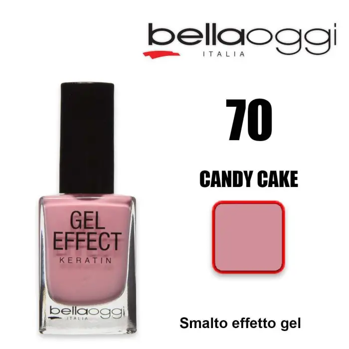 Bella Oggi Gel effect keratin smalto effetto gel con cheratina candy cake